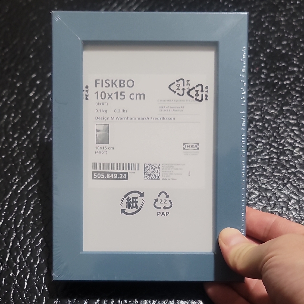 IKEA FISKBO Light Blue 10 x 15cm Photo Frame - 505.849.24